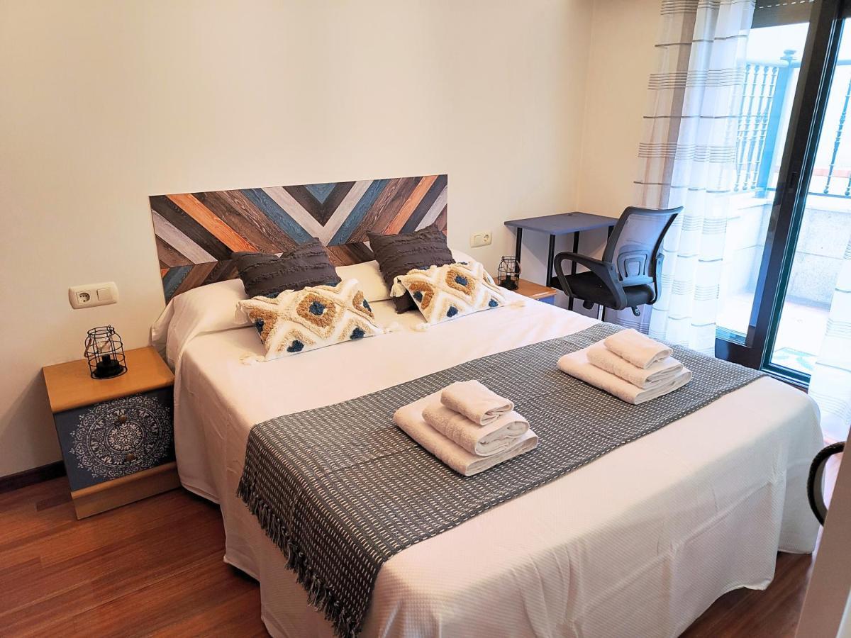 Bonito Apto Petfriendly Con Gran Terraza Y Parking Ideal Para Teletrabajar Vigo Eksteriør billede